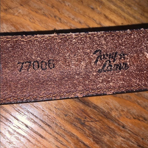 Tony Lama western Brown saddle tan Leather Belt size 40 basket stamped braided - Picture 4 of 9